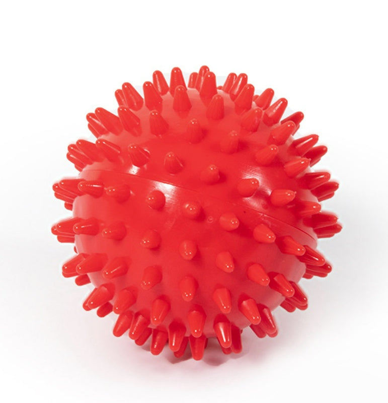 Balle Jouet Sonore pour Chien – Balle Rebondissante de Massage à Picots 🐾