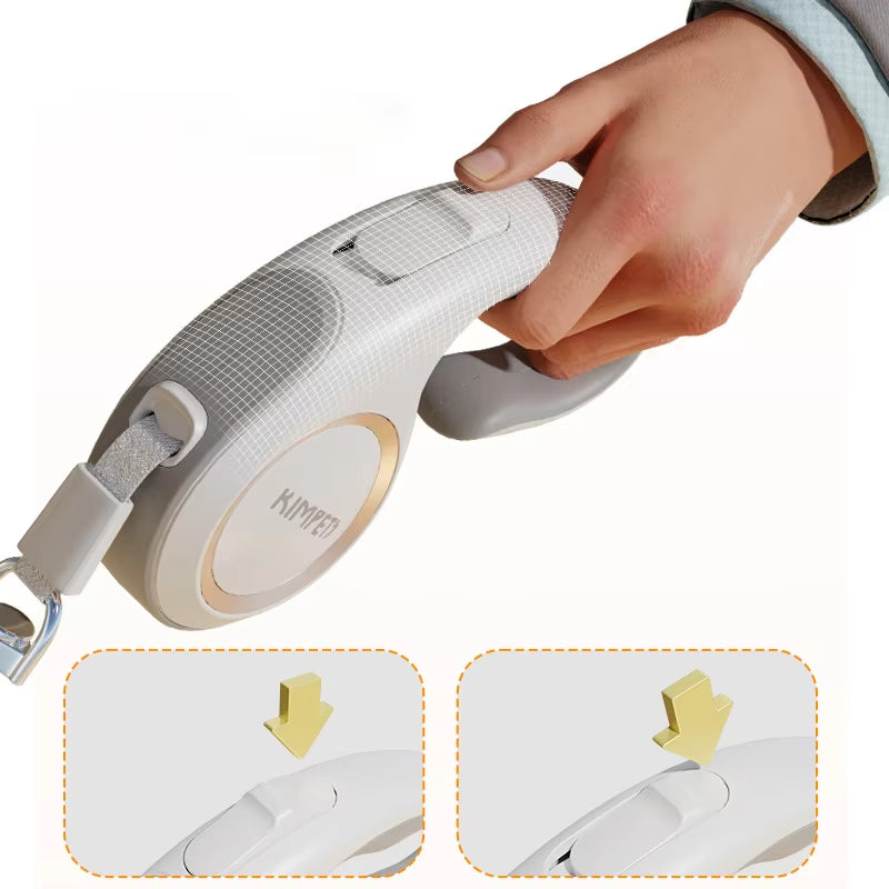 Laisse Rétractable Automatique pour Chien – Promenade Extensible 🐾
