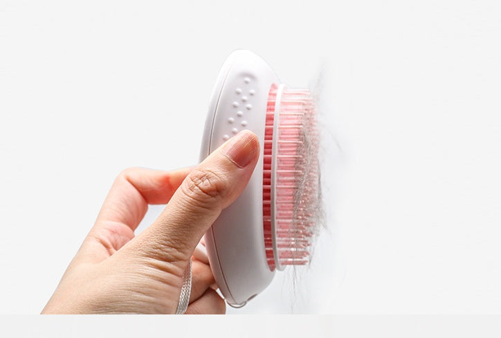 Brosse Anti-Poils pour Chat et Animaux – Brosse de Toilettage Blanche 🐾