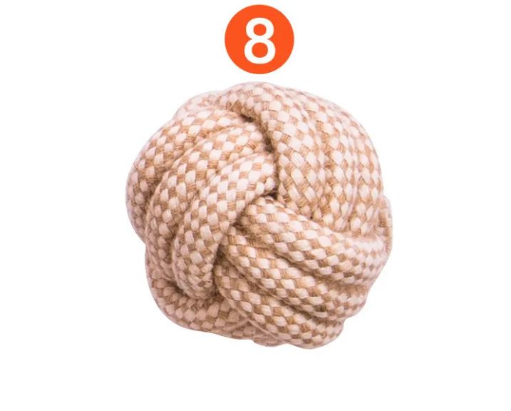 Amusement Écoresponsable pour Votre Chien – Ensemble de Jouets en Corde de Chanvre et Coton Naturel (9 pièces) 🐾