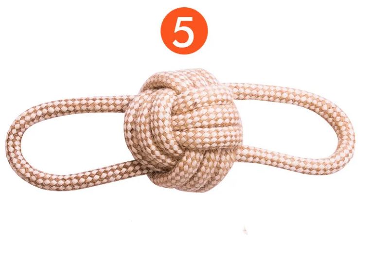 Amusement Écoresponsable pour Votre Chien – Ensemble de Jouets en Corde de Chanvre et Coton Naturel (9 pièces) 🐾