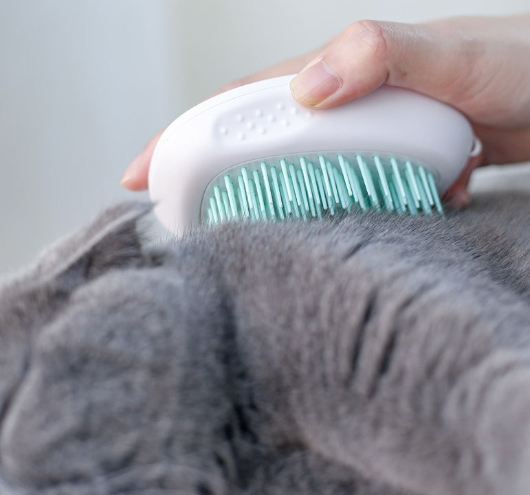 Brosse Anti-Poils pour Chat et Animaux – Brosse de Toilettage Blanche 🐾
